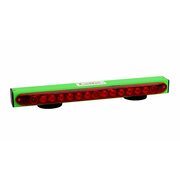 TOWMATE 22in rechargeable, green, magnetic, LED wireless tow light w/7-Pin round transmitter. TM22G-7